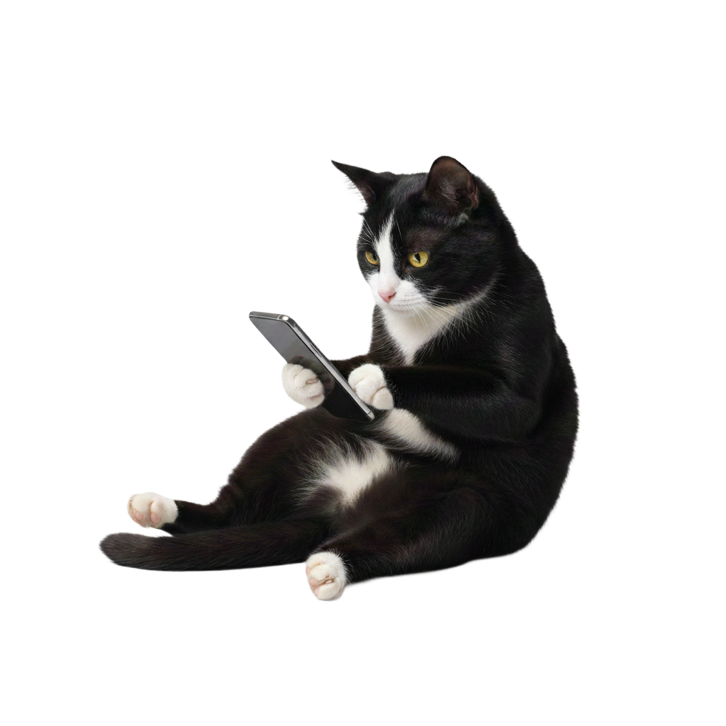 案内する猫